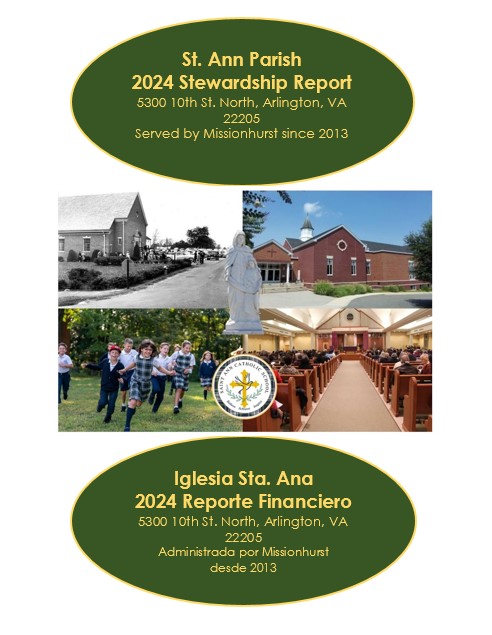 2024 Stewardship Report/2024 Reporte Financiero - St. Ann Catholic Church